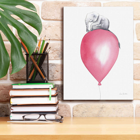 Image of 'Baby Elephant Love II' by Alan Majchrowicz, Giclee Canvas Wall Art,12x16