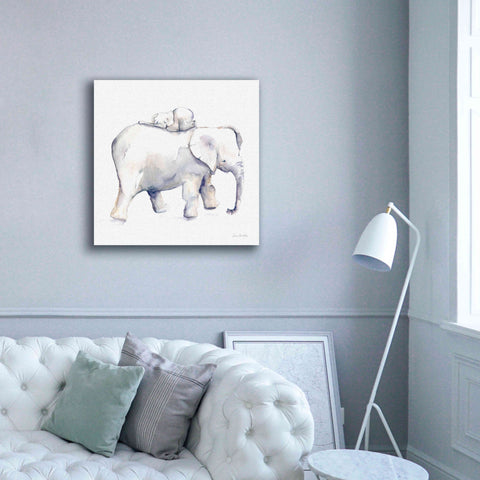 Image of 'Baby Elephant Love III' by Alan Majchrowicz, Giclee Canvas Wall Art,37x37
