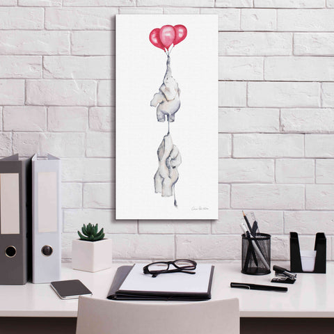 Image of 'Baby Elephant Love IV' by Alan Majchrowicz, Giclee Canvas Wall Art,12x24