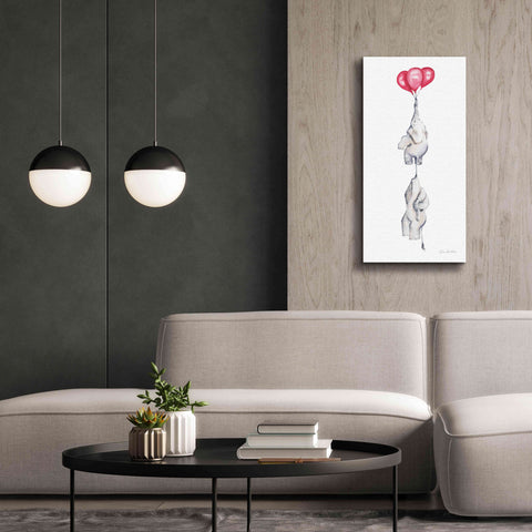 Image of 'Baby Elephant Love IV' by Alan Majchrowicz, Giclee Canvas Wall Art,20x40