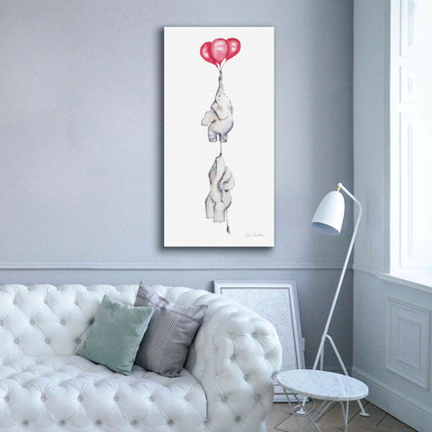 Image of 'Baby Elephant Love IV' by Alan Majchrowicz, Giclee Canvas Wall Art,30x60