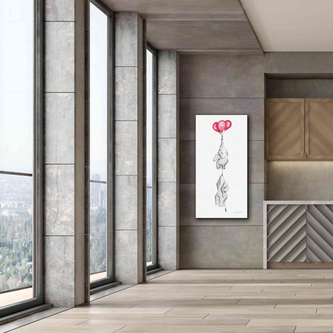 Image of 'Baby Elephant Love IV' by Alan Majchrowicz, Giclee Canvas Wall Art,30x60