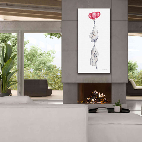 Image of 'Baby Elephant Love IV' by Alan Majchrowicz, Giclee Canvas Wall Art,30x60