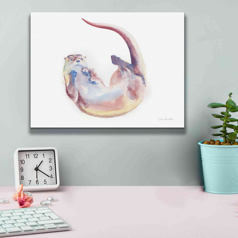 Image of 'Swimming Otter II' by Alan Majchrowicz, Giclee Canvas Wall Art,16x12