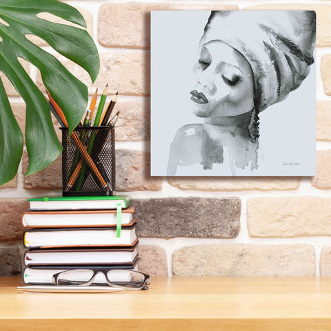 Image of 'Woman I Blue' by Alan Majchrowicz, Giclee Canvas Wall Art,12x12