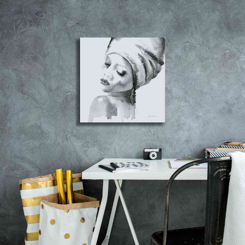 Image of 'Woman I Blue' by Alan Majchrowicz, Giclee Canvas Wall Art,18x18