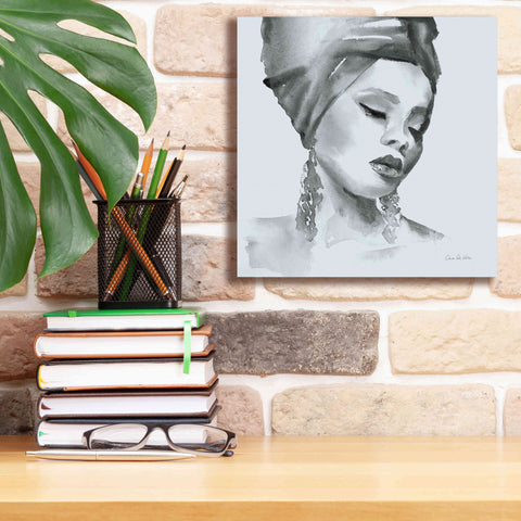 Image of 'Woman II Blue' by Alan Majchrowicz, Giclee Canvas Wall Art,12x12