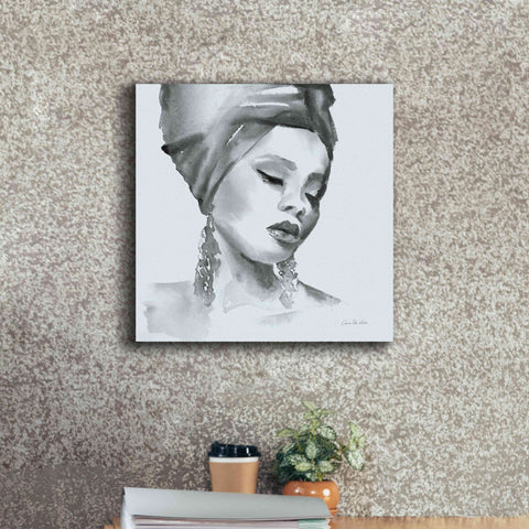 Image of 'Woman II Blue' by Alan Majchrowicz, Giclee Canvas Wall Art,18x18