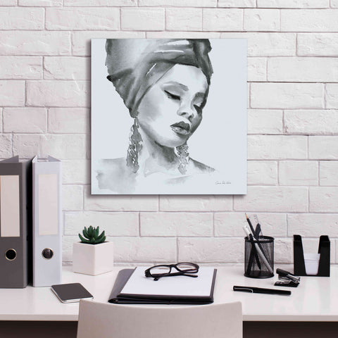 Image of 'Woman II Blue' by Alan Majchrowicz, Giclee Canvas Wall Art,18x18