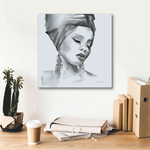 Image of 'Woman II Blue' by Alan Majchrowicz, Giclee Canvas Wall Art,18x18
