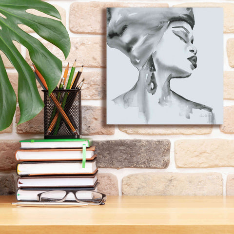 Image of 'Woman III Blue' by Alan Majchrowicz, Giclee Canvas Wall Art,12x12