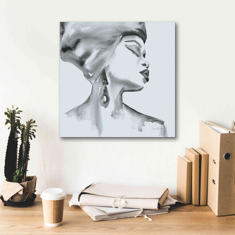 Image of 'Woman III Blue' by Alan Majchrowicz, Giclee Canvas Wall Art,18x18