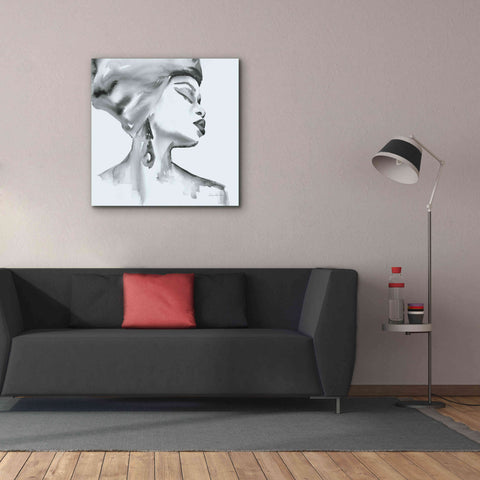 Image of 'Woman III Blue' by Alan Majchrowicz, Giclee Canvas Wall Art,37x37