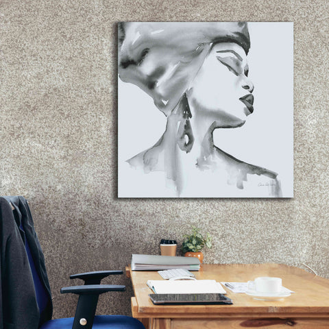 Image of 'Woman III Blue' by Alan Majchrowicz, Giclee Canvas Wall Art,37x37
