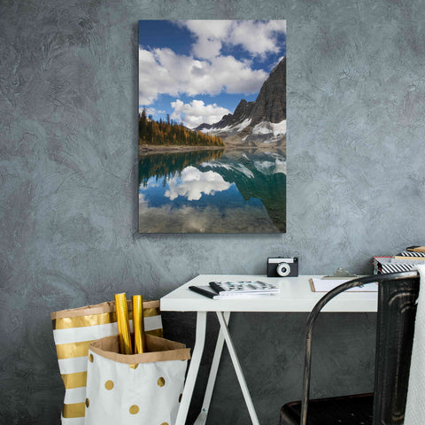 Image of 'Floe Lake Reflection I' by Alan Majchrowicz, Giclee Canvas Wall Art,18x26