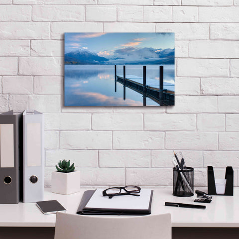 Image of 'Lake Mcdonald Dock' by Alan Majchrowicz, Giclee Canvas Wall Art,18x12