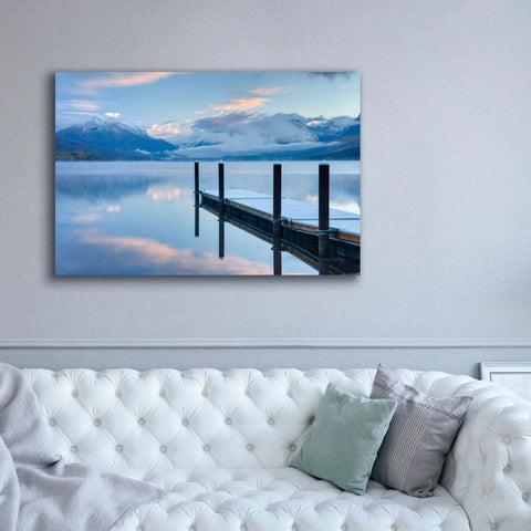 Image of 'Lake Mcdonald Dock' by Alan Majchrowicz, Giclee Canvas Wall Art,60x40