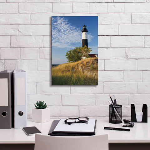 Image of 'Big Sable Point Lighthouse II' by Alan Majchrowicz,Giclee Canvas Wall Art,12x18