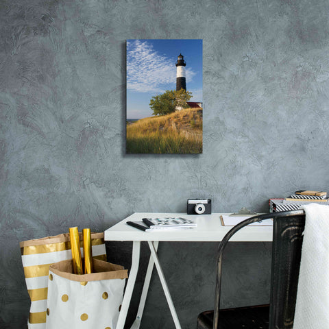Image of 'Big Sable Point Lighthouse II' by Alan Majchrowicz,Giclee Canvas Wall Art,12x18