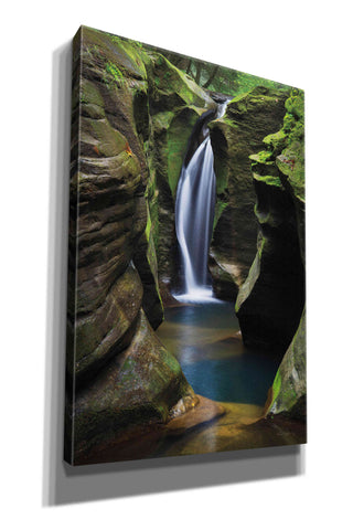 Image of 'Corkscrew Falls Ohio' by Alan Majchrowicz,Giclee Canvas Wall Art