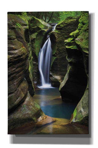 Image of 'Corkscrew Falls Ohio' by Alan Majchrowicz,Giclee Canvas Wall Art