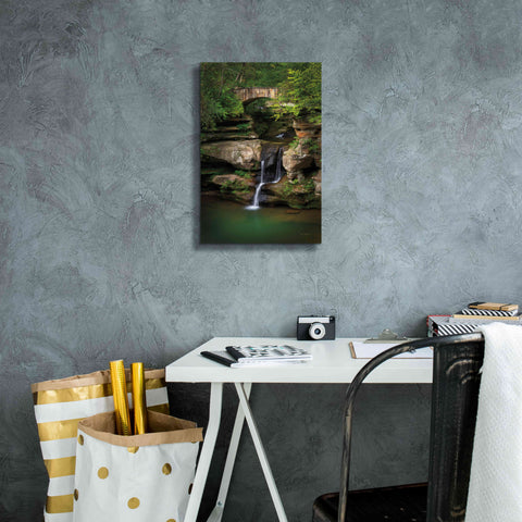 Image of 'Upper Falls Old Mans Cave' by Alan Majchrowicz,Giclee Canvas Wall Art,12x18