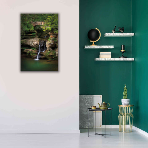 Image of 'Upper Falls Old Mans Cave' by Alan Majchrowicz,Giclee Canvas Wall Art,26x40