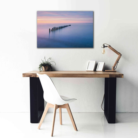 Image of 'Lake Superior Old Pier IV' by Alan Majchrowicz,Giclee Canvas Wall Art,40x26