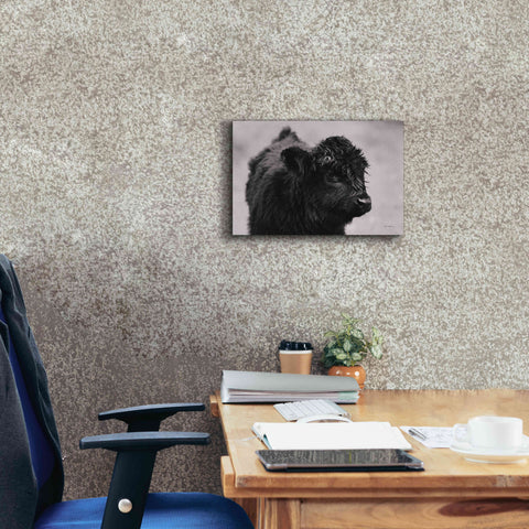 Image of 'Scottish Highland Cattle XI BW' by Alan Majchrowicz,Giclee Canvas Wall Art,18x12