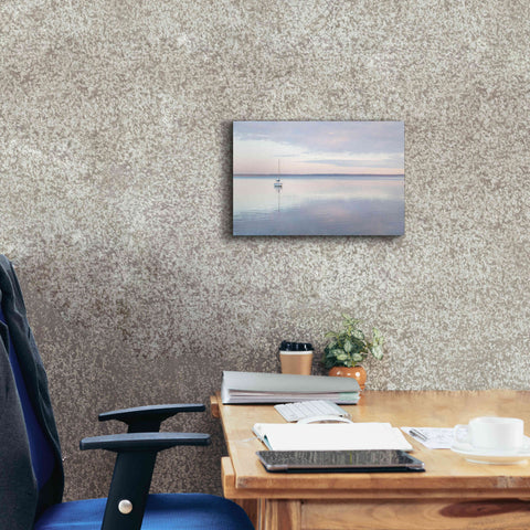 Image of 'Sailboat in Bellingham Bay I' by Alan Majchrowicz,Giclee Canvas Wall Art,18x12