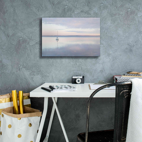 Image of 'Sailboat in Bellingham Bay I' by Alan Majchrowicz,Giclee Canvas Wall Art,18x12