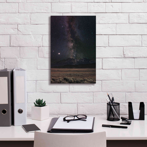 Image of 'Milky Way in Sawtooth Mountains' by Alan Majchrowicz,Giclee Canvas Wall Art,12x18