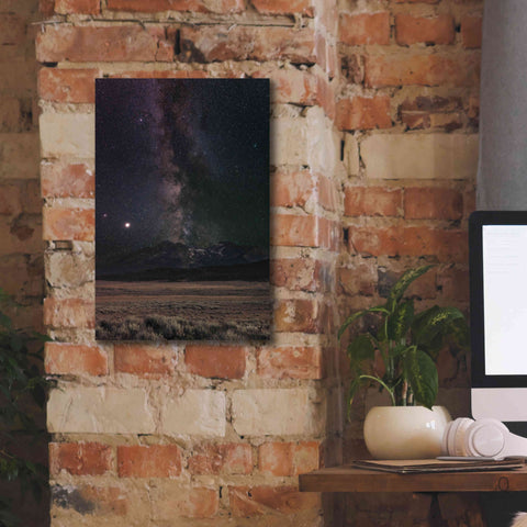 Image of 'Milky Way in Sawtooth Mountains' by Alan Majchrowicz,Giclee Canvas Wall Art,12x18