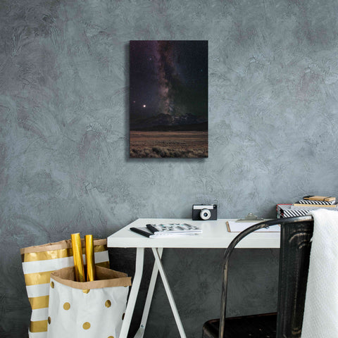 Image of 'Milky Way in Sawtooth Mountains' by Alan Majchrowicz,Giclee Canvas Wall Art,12x18