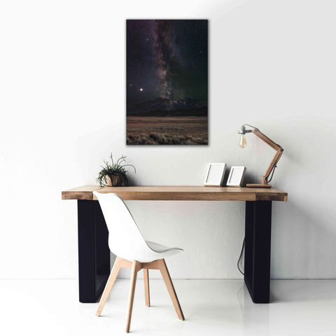 Image of 'Milky Way in Sawtooth Mountains' by Alan Majchrowicz,Giclee Canvas Wall Art,26x40