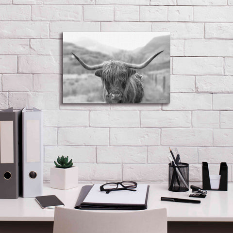 Image of 'Scottish Highland Cattle III Neutral Crop' by Alan Majchrowicz,Giclee Canvas Wall Art,18x12