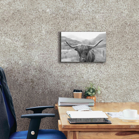 Image of 'Scottish Highland Cattle III Neutral Crop' by Alan Majchrowicz,Giclee Canvas Wall Art,18x12