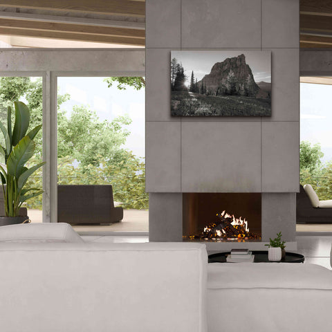 Image of 'Boulder Pass Glacier National Park BW' by Alan Majchrowicz,Giclee Canvas Wall Art,40x26