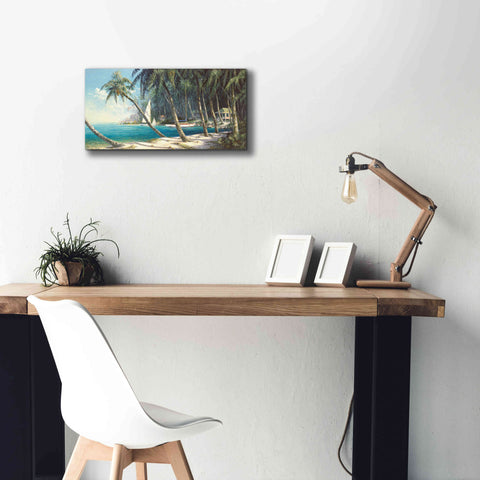 Image of 'Bali Cove' by Art Fronckowiak, Giclee Canvas Wall Art,24x12