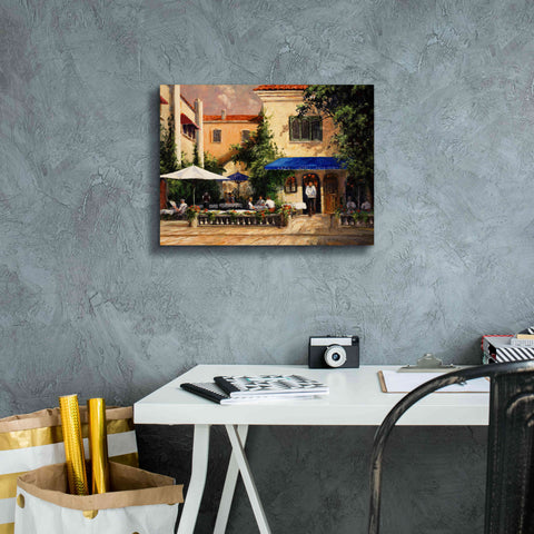Image of 'Café Bar' by Art Fronckowiak, Giclee Canvas Wall Art,16x12