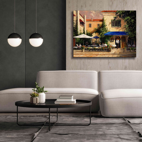 Image of 'Café Bar' by Art Fronckowiak, Giclee Canvas Wall Art,54x40