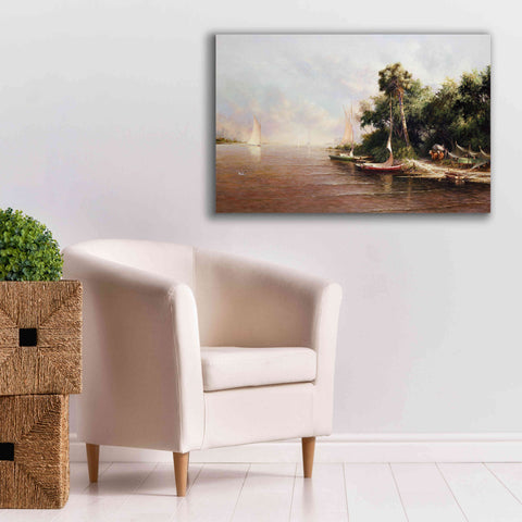 Image of 'Fisherman Landing' by Art Fronckowiak, Giclee Canvas Wall Art,40x26