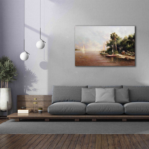 Image of 'Fisherman Landing' by Art Fronckowiak, Giclee Canvas Wall Art,60x40