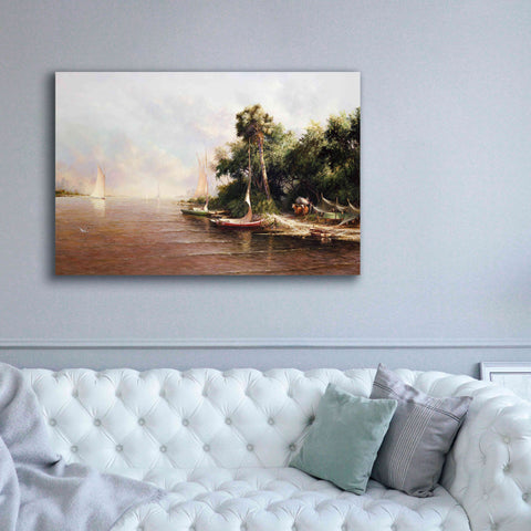 Image of 'Fisherman Landing' by Art Fronckowiak, Giclee Canvas Wall Art,60x40
