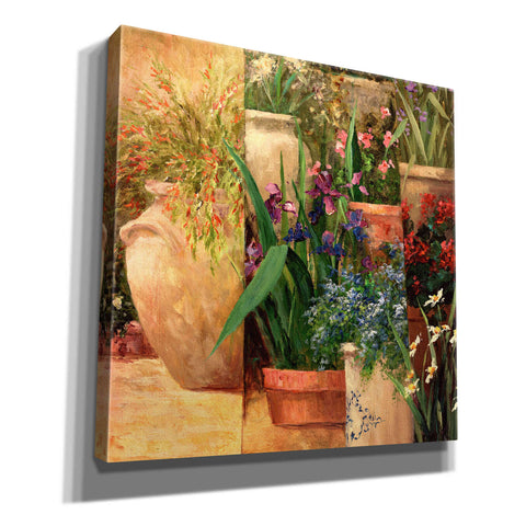 Image of 'Flower Pots Left' by Art Fronckowiak, Giclee Canvas Wall Art