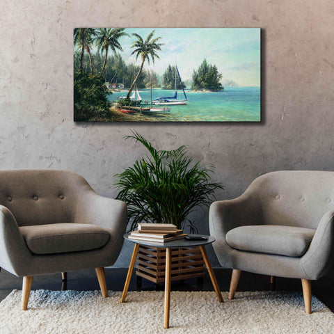 Image of 'Island Cove' by Art Fronckowiak, Giclee Canvas Wall Art,60x30