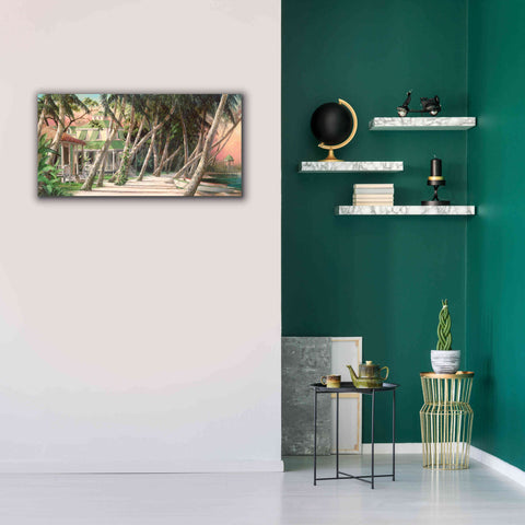 Image of 'Island House' by Art Fronckowiak, Giclee Canvas Wall Art,40x20