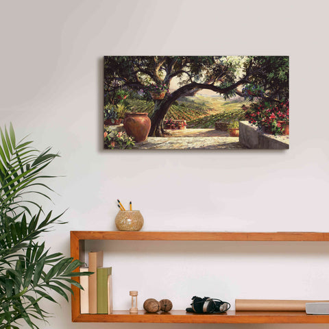 Image of 'Napa Patio' by Art Fronckowiak, Giclee Canvas Wall Art,24x12