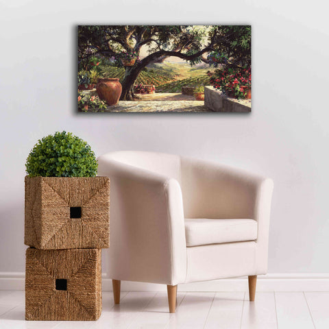 Image of 'Napa Patio' by Art Fronckowiak, Giclee Canvas Wall Art,40x20