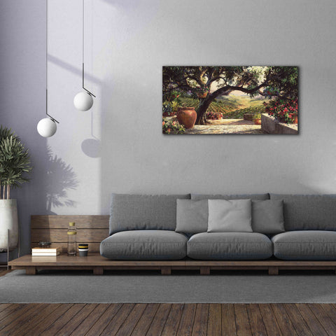 Image of 'Napa Patio' by Art Fronckowiak, Giclee Canvas Wall Art,60x30